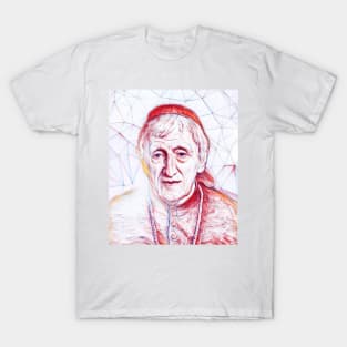 John Henry Newman Portrait | John Henry Newman Artwork | Line Art T-Shirt
